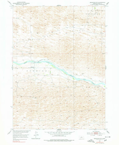 United States Geological Survey Brewster SW, NE (1952, 24000-Scale) digital map