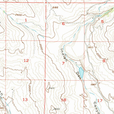 United States Geological Survey Brewster, WA (1957, 62500-Scale) digital map