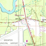 United States Geological Survey Brewton South, AL (1960, 24000-Scale) digital map