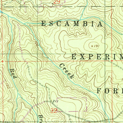 United States Geological Survey Brewton South, AL (1960, 24000-Scale) digital map