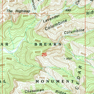 United States Geological Survey Brian Head, UT (2002, 24000-Scale) digital map