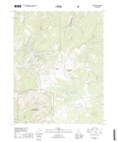 United States Geological Survey Brian Head, UT (2020, 24000-Scale) digital map