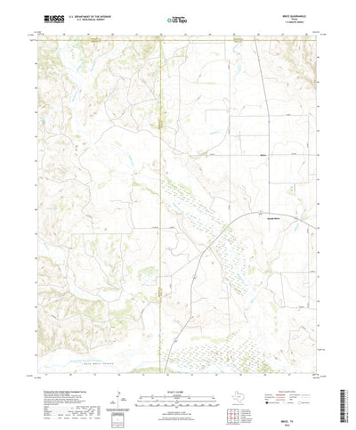 United States Geological Survey Brice, TX (2022, 24000-Scale) digital map