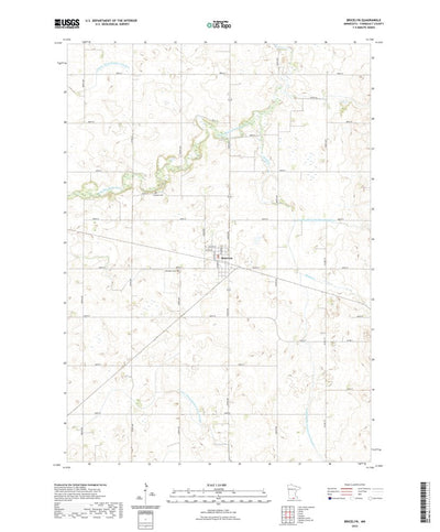 United States Geological Survey Bricelyn, MN (2022, 24000-Scale) digital map