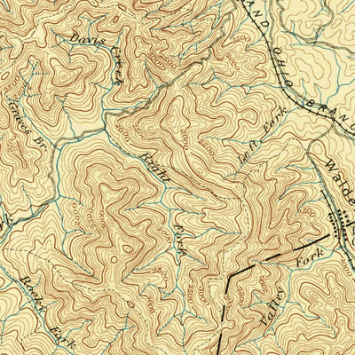 United States Geological Survey Briceville, TN (1893, 125000-Scale) digital map