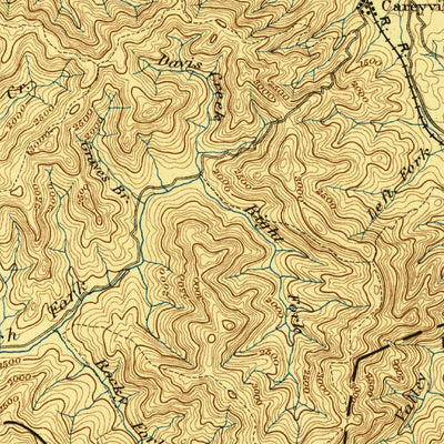United States Geological Survey Briceville, TN (1895, 125000-Scale) digital map