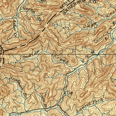 United States Geological Survey Briceville, TN (1896, 125000-Scale) digital map
