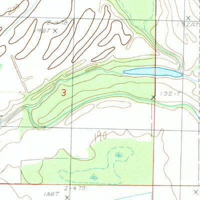 United States Geological Survey Brickeys, AR-MS (1984, 24000-Scale) digital map