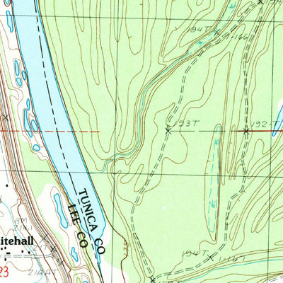 United States Geological Survey Brickeys, AR-MS (1984, 24000-Scale) digital map