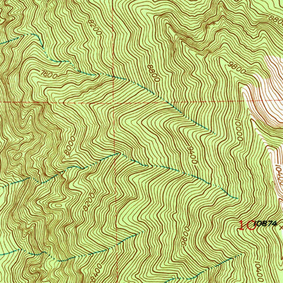 United States Geological Survey Bridal Veil Falls, UT (1948, 24000-Scale) digital map
