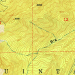 United States Geological Survey Bridal Veil Falls, UT (1950, 24000-Scale) digital map