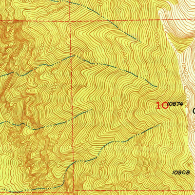 United States Geological Survey Bridal Veil Falls, UT (1950, 24000-Scale) digital map