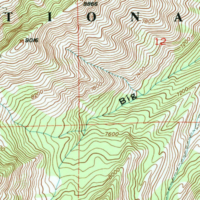 United States Geological Survey Bridal Veil Falls, UT (1993, 24000-Scale) digital map