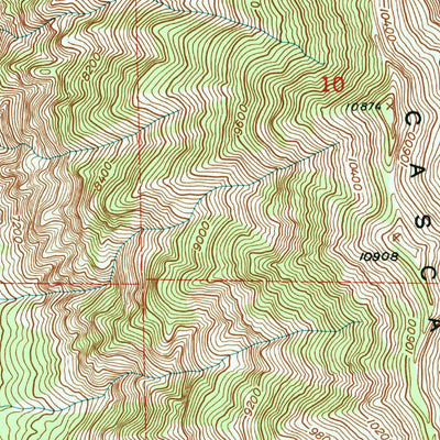 United States Geological Survey Bridal Veil Falls, UT (1993, 24000-Scale) digital map