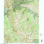United States Geological Survey Bridal Veil Falls, UT (1998, 24000-Scale) digital map