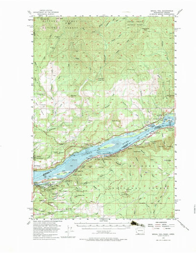 United States Geological Survey Bridal Veil, OR-WA (1954, 62500-Scale) digital map