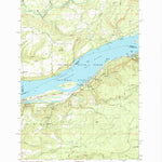 United States Geological Survey Bridal Veil, OR-WA (1986, 24000-Scale) digital map