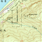 United States Geological Survey Bridal Veil, OR-WA (1986, 24000-Scale) digital map