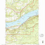 United States Geological Survey Bridal Veil, OR-WA (1994, 24000-Scale) digital map