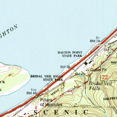 United States Geological Survey Bridal Veil, OR-WA (1994, 24000-Scale) digital map