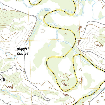 United States Geological Survey Bridge Coulee, MT (2020, 24000-Scale) digital map