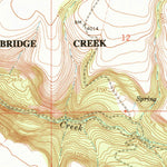 United States Geological Survey Bridge Creek, OR (1967, 24000-Scale) digital map