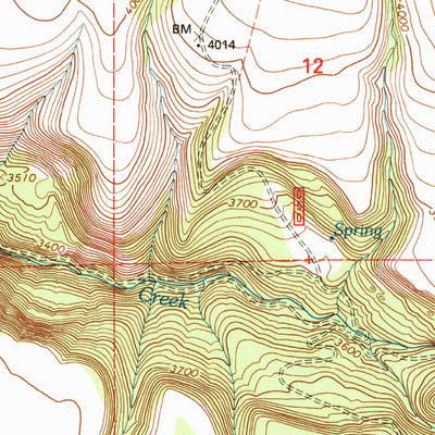 United States Geological Survey Bridge Creek, OR (1995, 24000-Scale) digital map