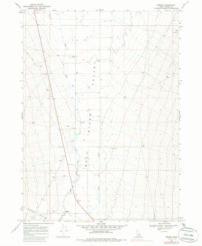 United States Geological Survey Bridge, ID (1968, 24000-Scale) digital map