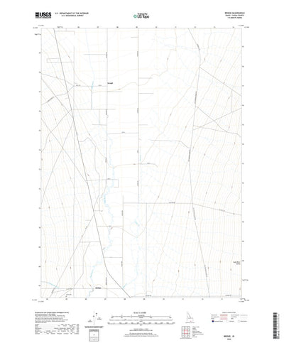 United States Geological Survey Bridge, ID (2020, 24000-Scale) digital map