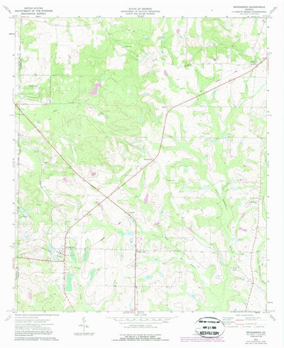 United States Geological Survey Bridgeboro, GA (1974, 24000-Scale) digital map