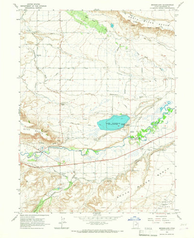 United States Geological Survey Bridgeland, UT (1964, 24000-Scale) digital map