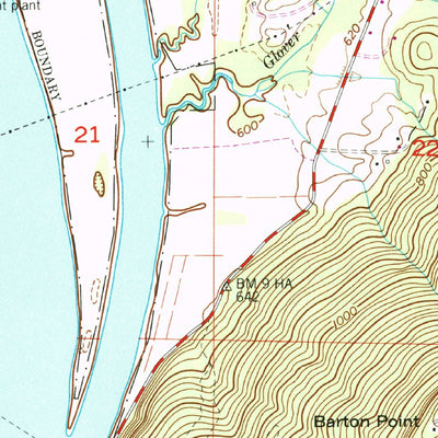 United States Geological Survey Bridgeport, AL-TN (1974, 24000-Scale) digital map