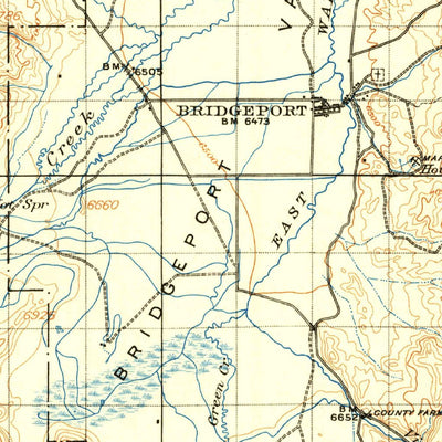 United States Geological Survey Bridgeport, CA-NV (1911, 125000-Scale) digital map