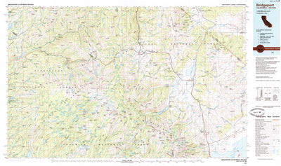 United States Geological Survey Bridgeport, CA-NV (1985, 100000-Scale) digital map