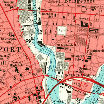 United States Geological Survey Bridgeport, CT (1960, 24000-Scale) digital map
