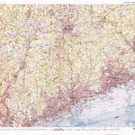 United States Geological Survey Bridgeport, CT-NY-NJ (1986, 100000-Scale) digital map