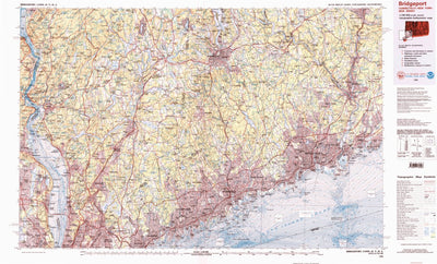 United States Geological Survey Bridgeport, CT-NY-NJ (1986, 100000-Scale) digital map