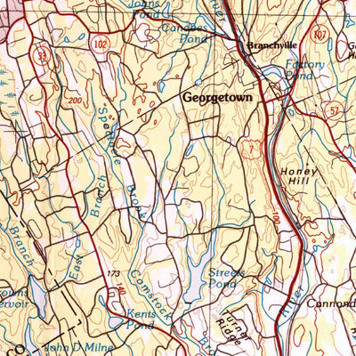 United States Geological Survey Bridgeport, CT-NY-NJ (1986, 100000-Scale) digital map