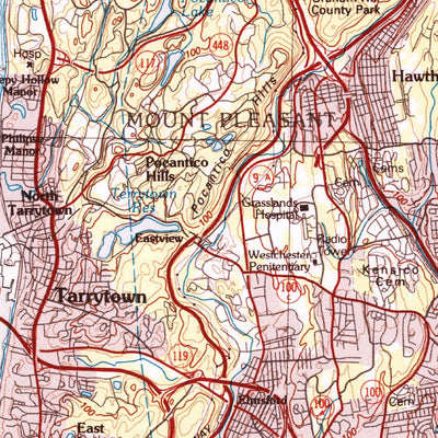 United States Geological Survey Bridgeport, CT-NY-NJ (1986, 100000-Scale) digital map