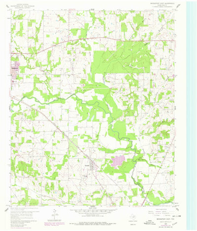 United States Geological Survey Bridgeport East, TX (1960, 24000-Scale) digital map