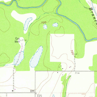 United States Geological Survey Bridgeport East, TX (1960, 24000-Scale) digital map