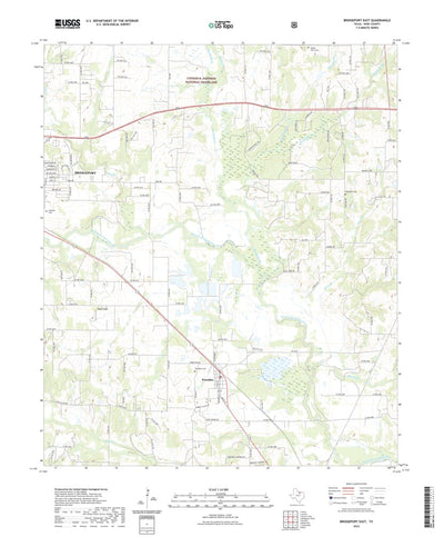 United States Geological Survey Bridgeport East, TX (2022, 24000-Scale) digital map