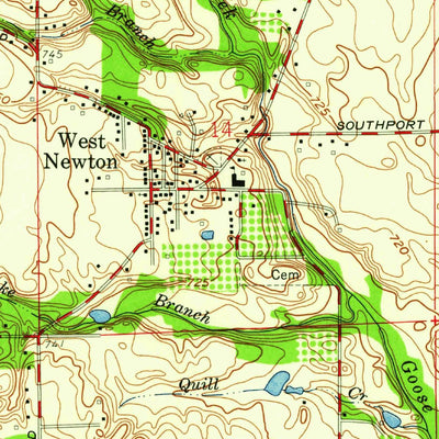 United States Geological Survey Bridgeport, IN (1959, 24000-Scale) digital map