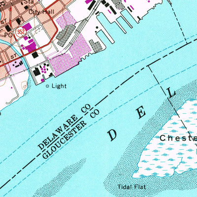 United States Geological Survey Bridgeport, NJ-PA (1967, 24000-Scale) digital map