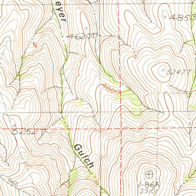 United States Geological Survey Bridgeport, OR (1990, 24000-Scale) digital map