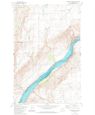 United States Geological Survey Bridgeport Point, WA (1980, 24000-Scale) digital map