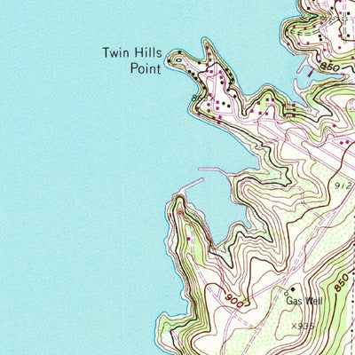 United States Geological Survey Bridgeport West, TX (1960, 24000-Scale) digital map