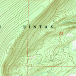 United States Geological Survey Bridger Lake, UT-WY (1967, 24000-Scale) digital map