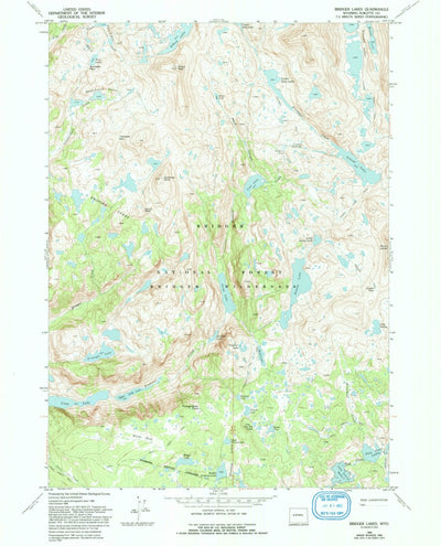 Bridger Lakes, WY (1968, 24000-Scale) Preview 1