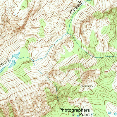 United States Geological Survey Bridger Lakes, WY (1968, 24000-Scale) digital map